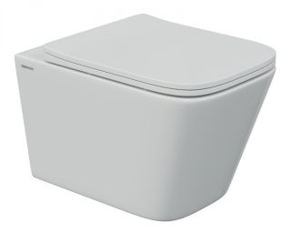 Комплект Berges 4в1 043243: инсталляция NOVUM 525 кнопка L5 чёрная Soft Touch унитаз FLOE S Rimless сидение дюропласт Floe S Slim SO